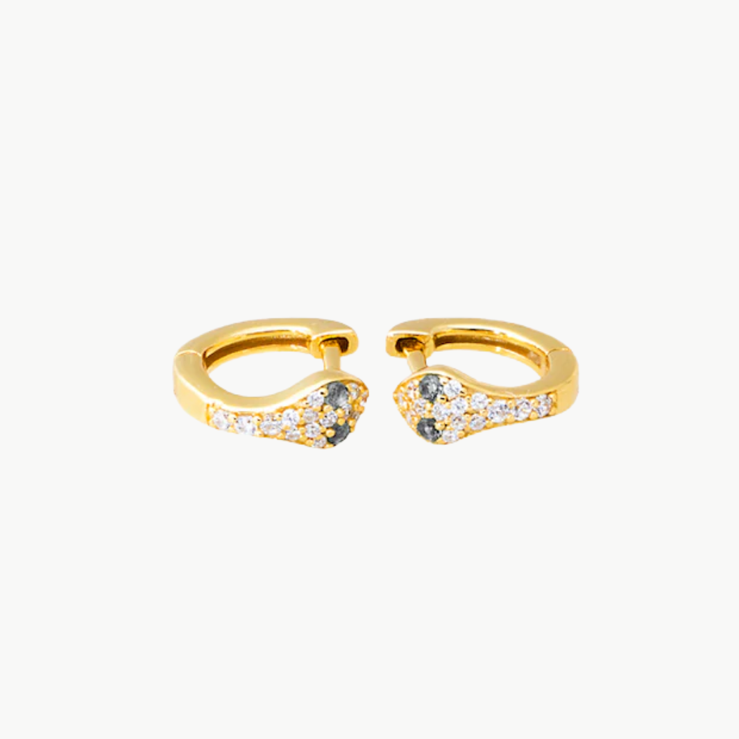 Snake Charmer Huggie Earrings