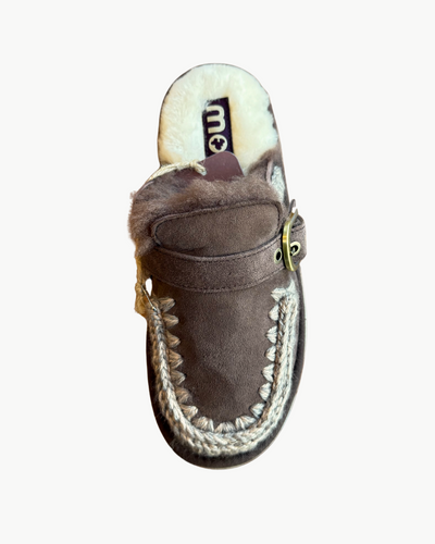 BOUNCE CLOG BUCKLE STRAP IN BROWN PEPPER