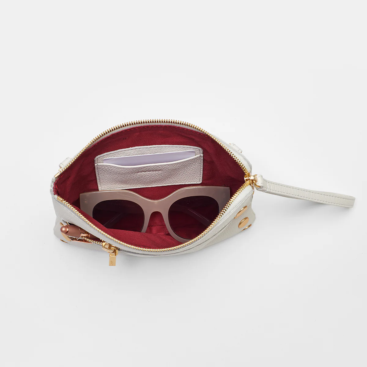 NASH SMALL IN CALLA LILY WHITE/BRUSHED GOLD