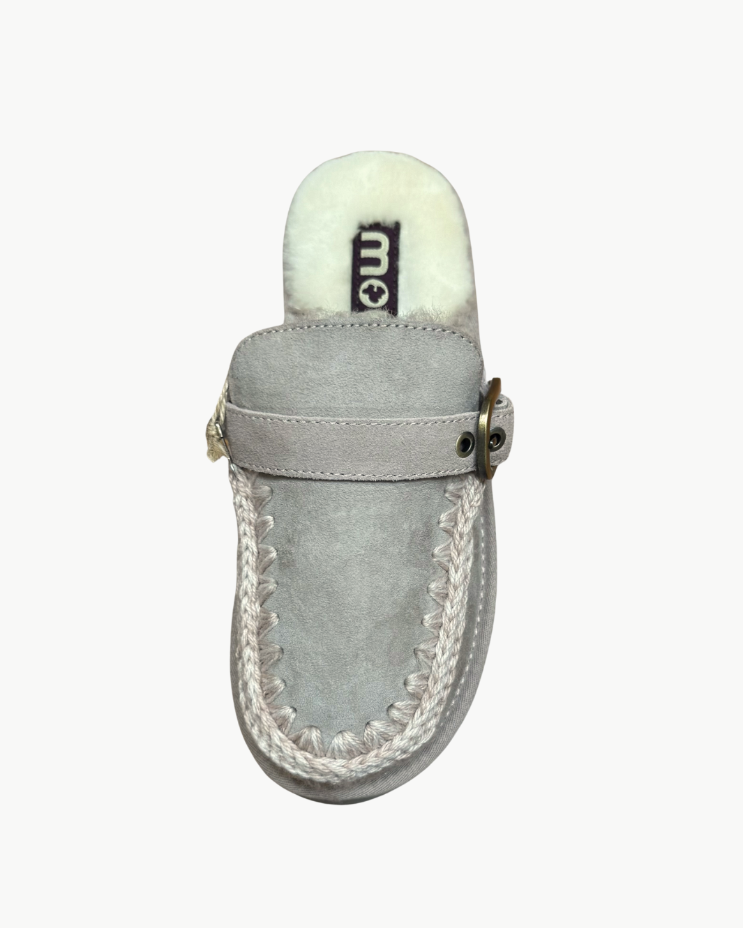 Mou PLATFORM CLOG SUEDE GOAT at Romi Boutique
