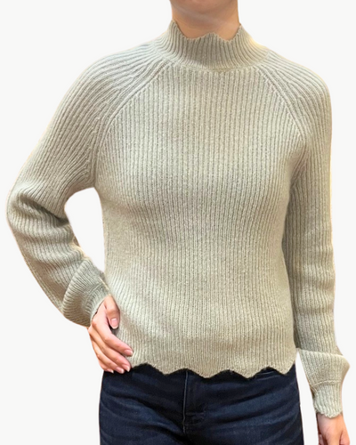 TALIA CROPPED PULLOVER IN WHITE TEA