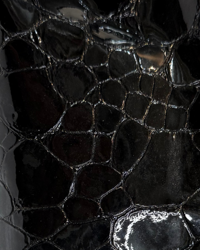 TAMI IN BLACK CROC PATENT