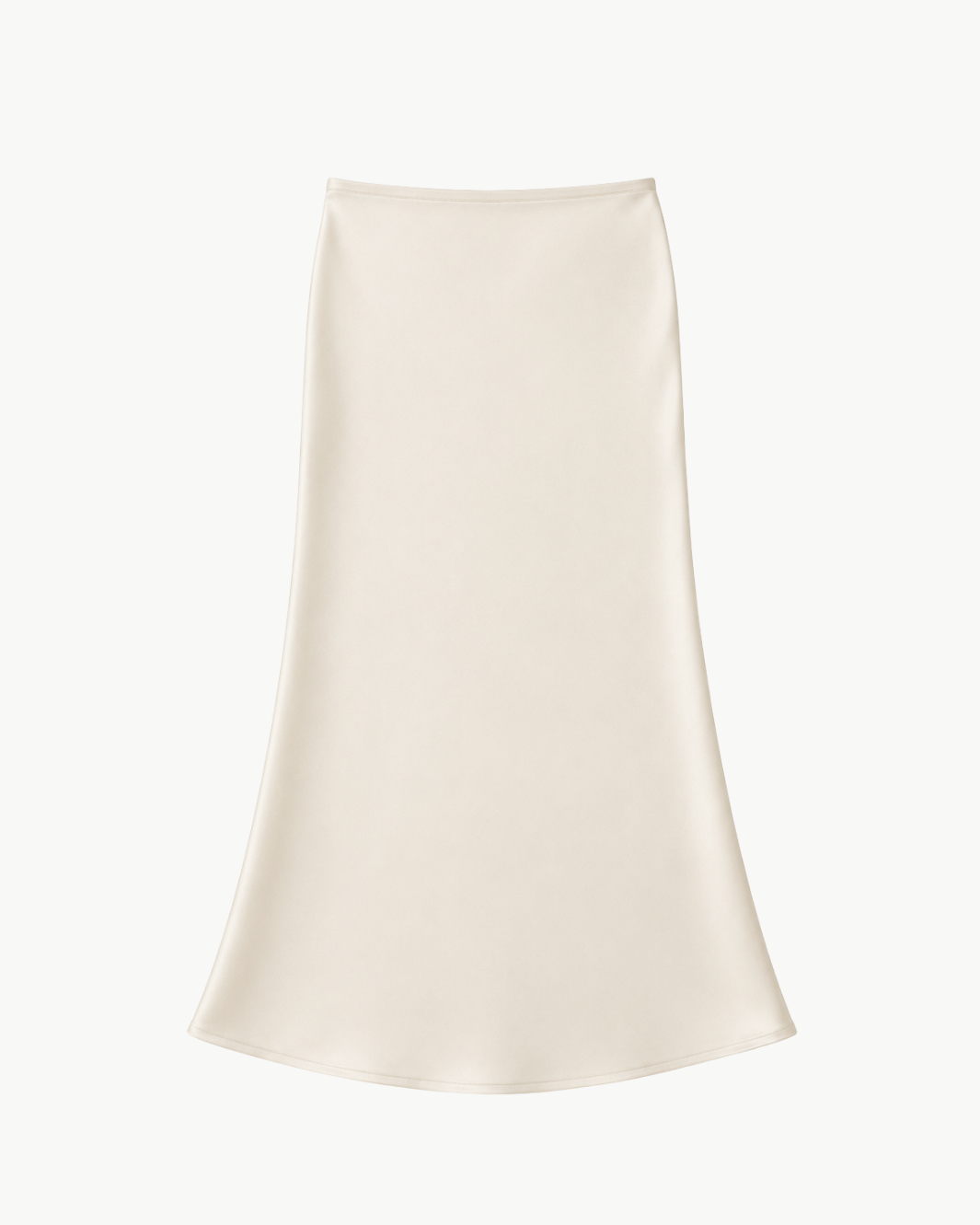 Miranda Scallop Trim Silk Skirt