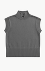 White & Warren CASHMERE SLEEVELESS MOCK NECK at Romi Boutique