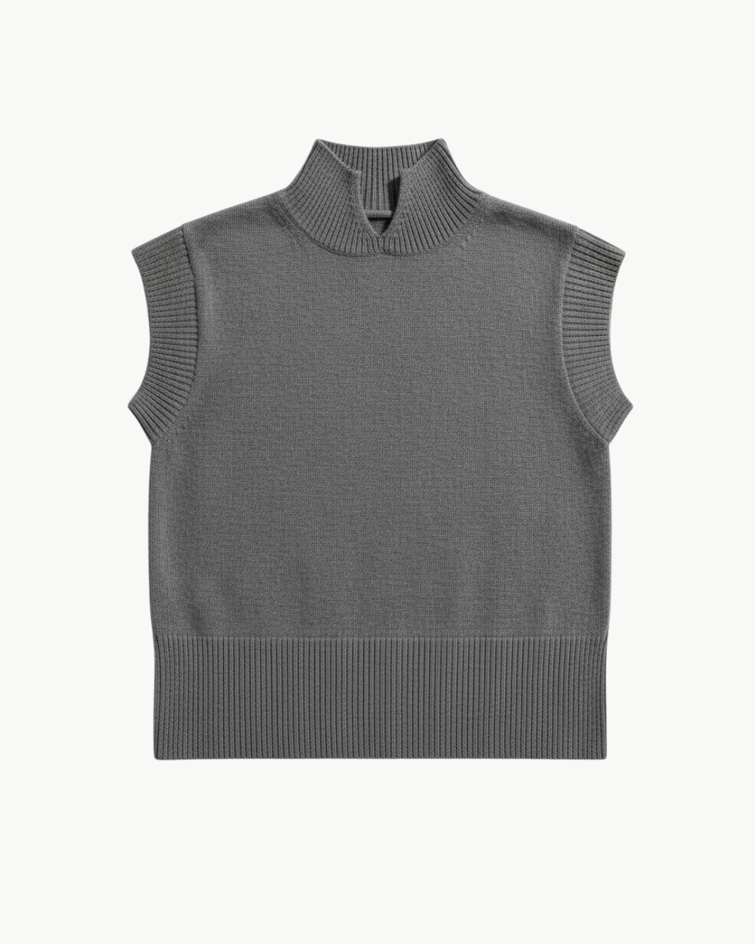 White & Warren CASHMERE SLEEVELESS MOCK NECK at Romi Boutique
