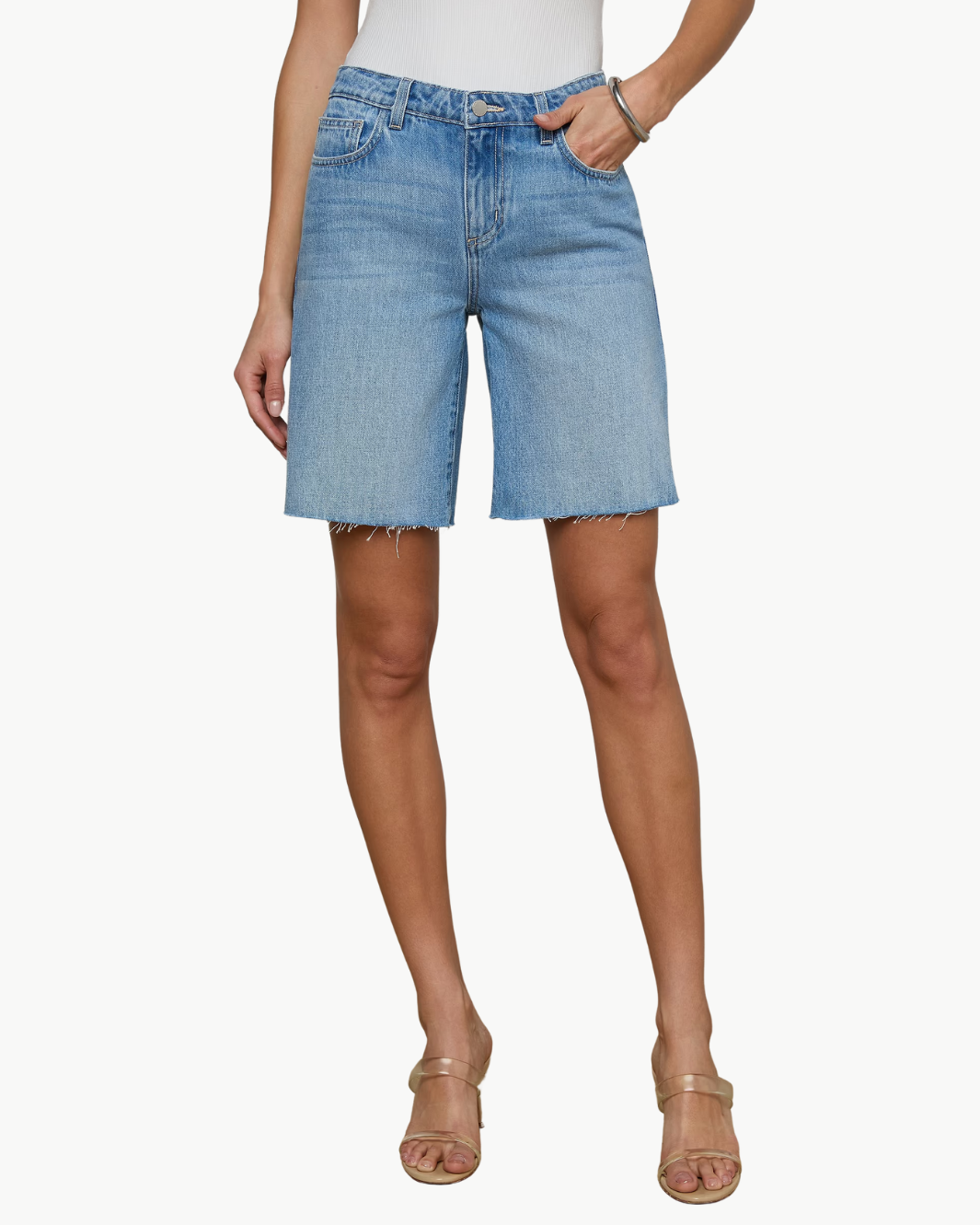 L'Agence RIVER JEAN BERMUDA SHORT at Romi Boutique