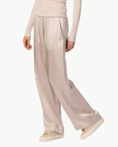 BRYNN WIDE LEG SILK PANT IN HIMALAYA