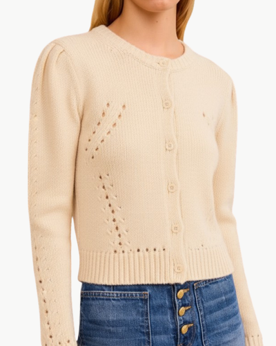 DELPHINA CARDIGAN IN COWRIE