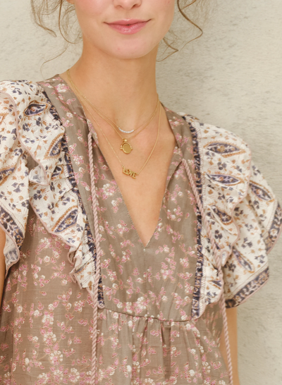 BANI FRILL TOP IN MULTI