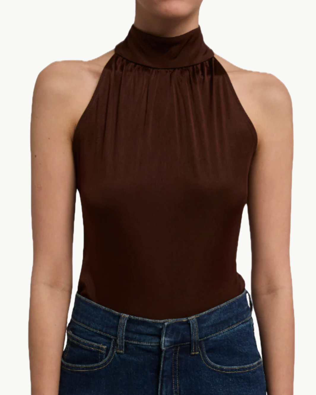 HADID HALTER IN BROWN