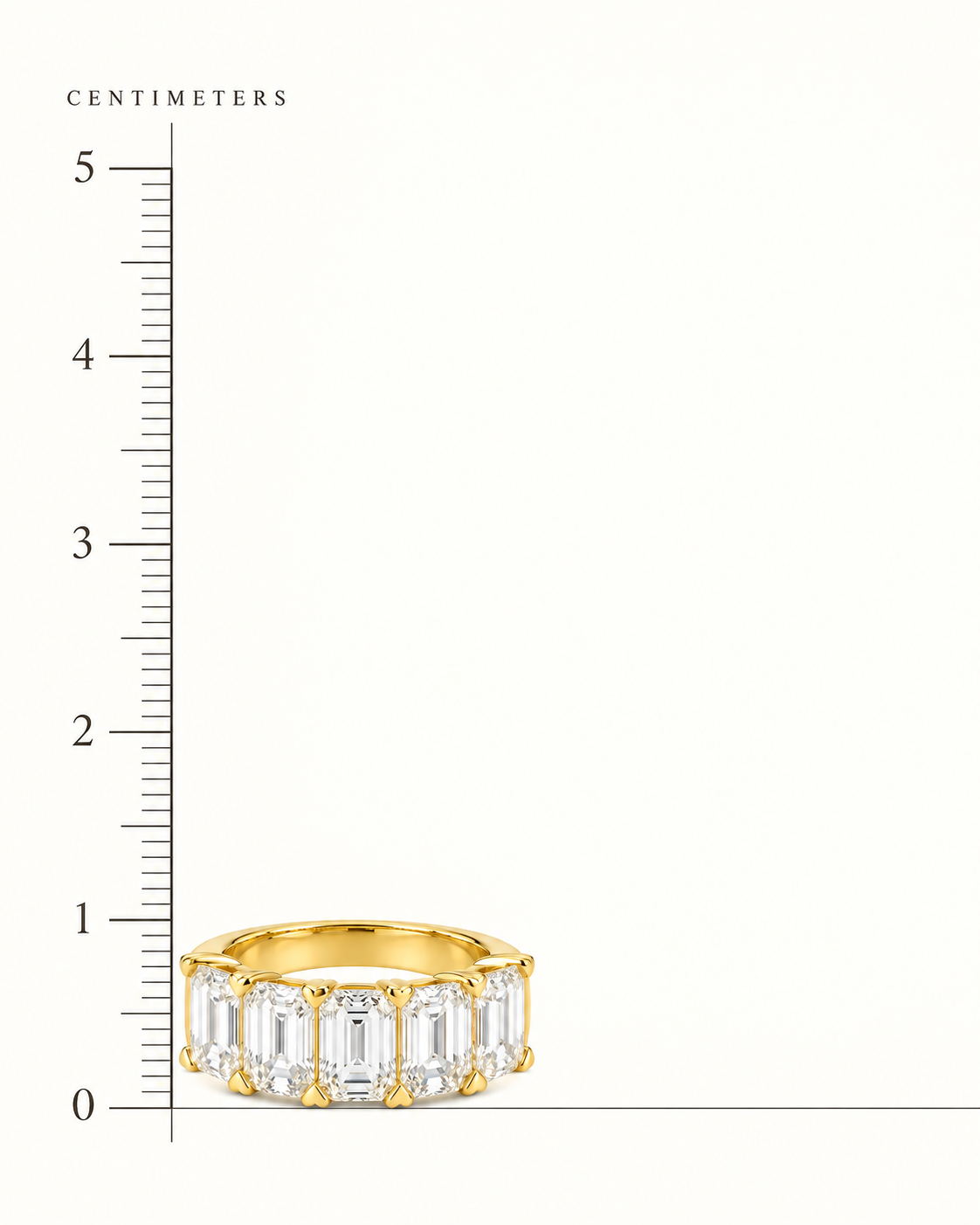 Five-Stone Emerald Diamond Ring