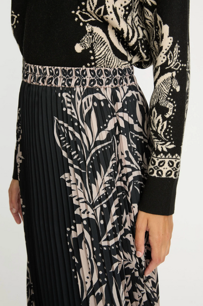 MIA SKIRT IN ZEBRA FERN