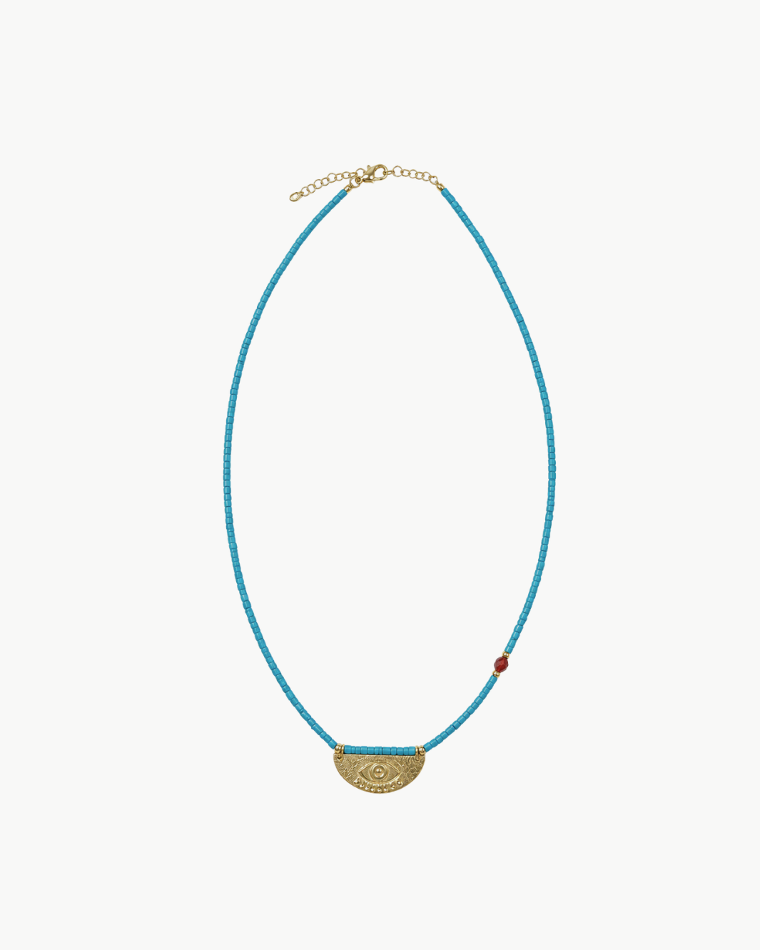 Blue Beads Guardian Eye Necklace