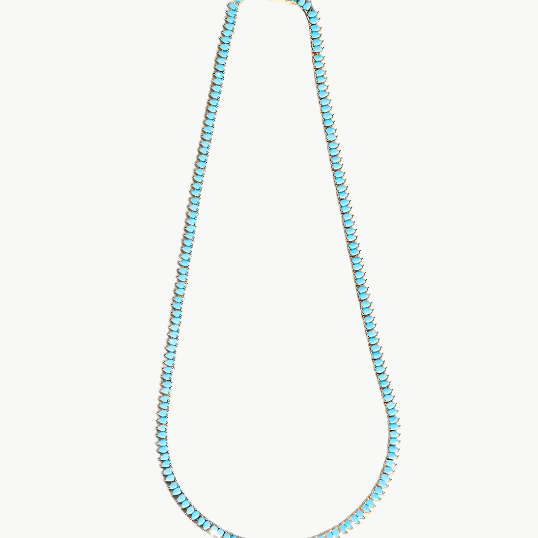 Native Gem Symphony Mini Teardrop Necklace at Romi Boutique