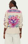 Me369 BRIANN EMBROIDERED DENIM at Romi Boutique