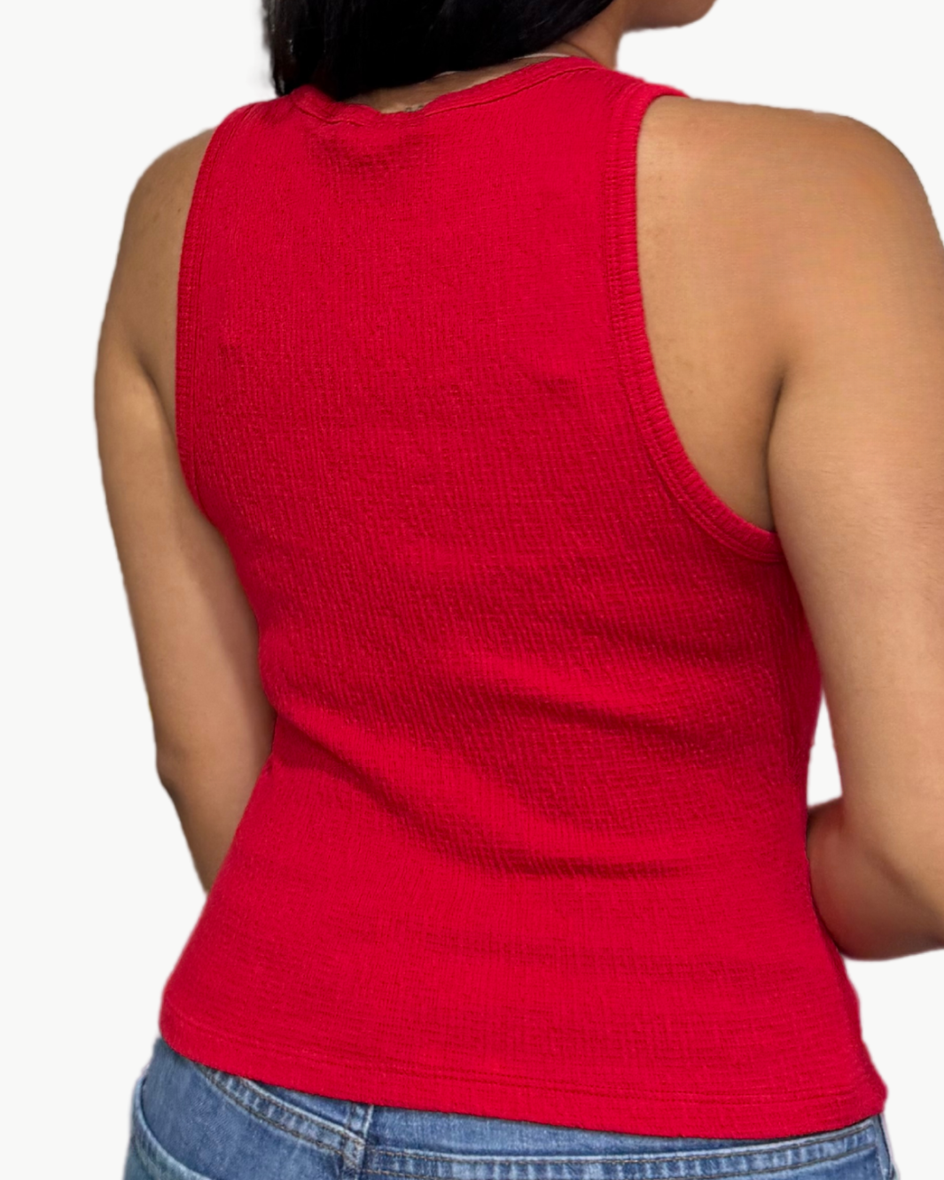 KIRA CRINKLE TANK IN RUMBA