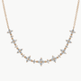 EF Collection Diamond Fleur Necklace in 14K Yellow Gold at Romi Boutique