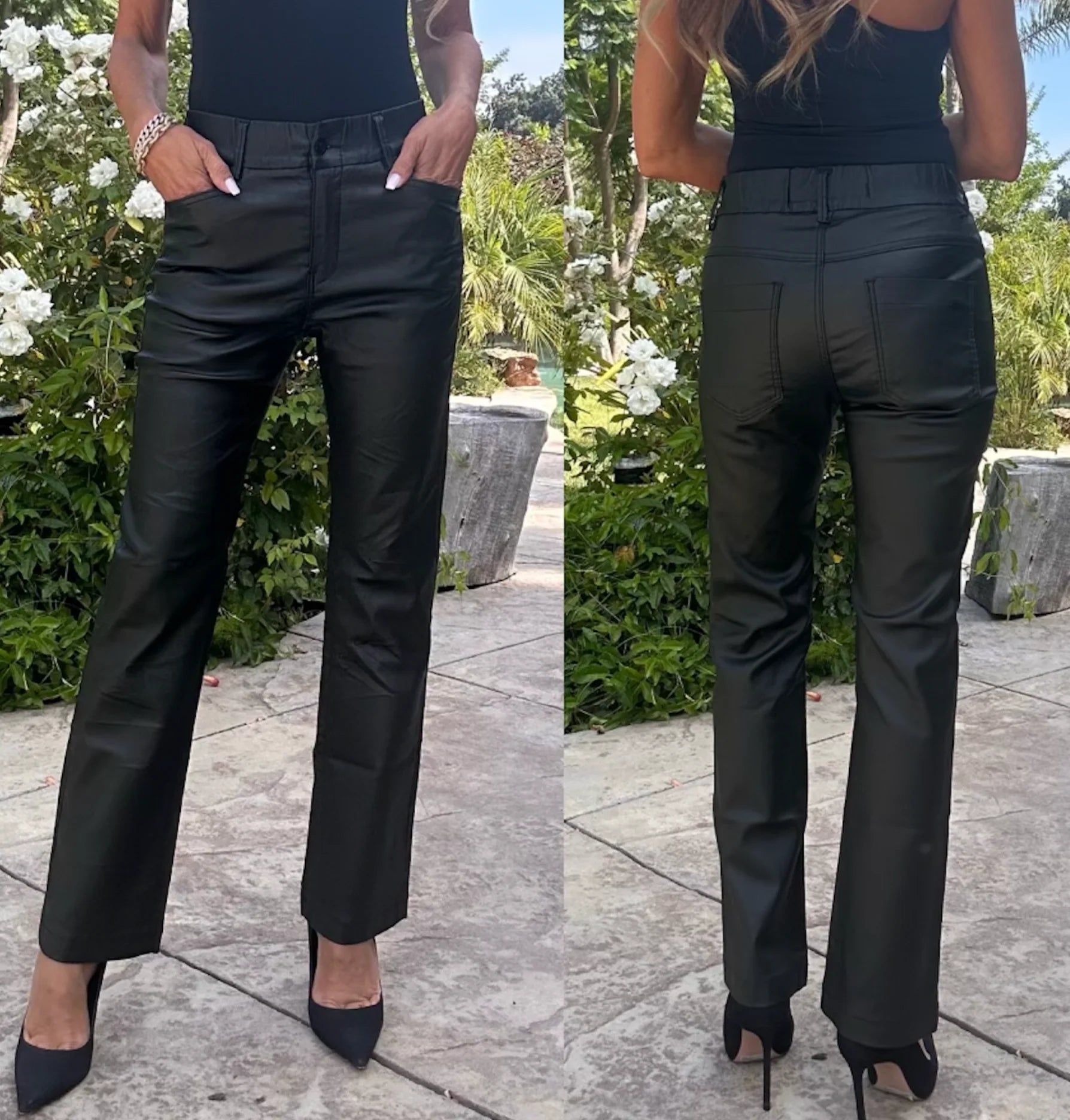Bevy Flog Novel Vegan Pant at Romi Boutique