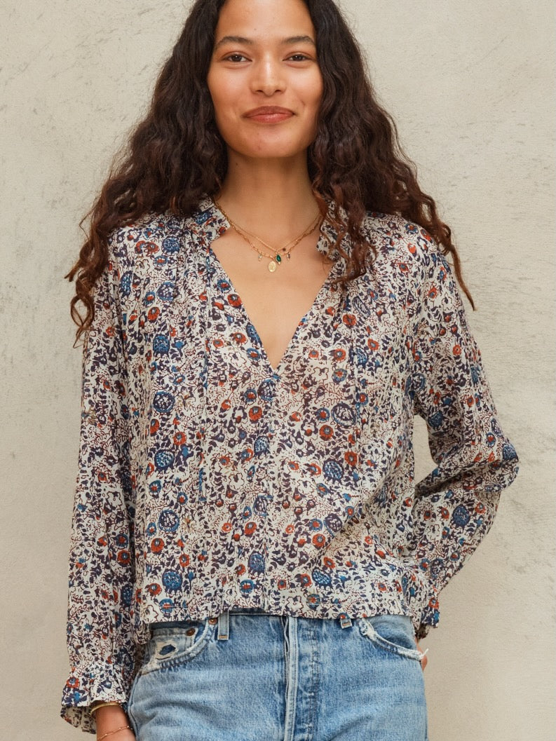 Mabe Cass Print Top at Romi Boutique
