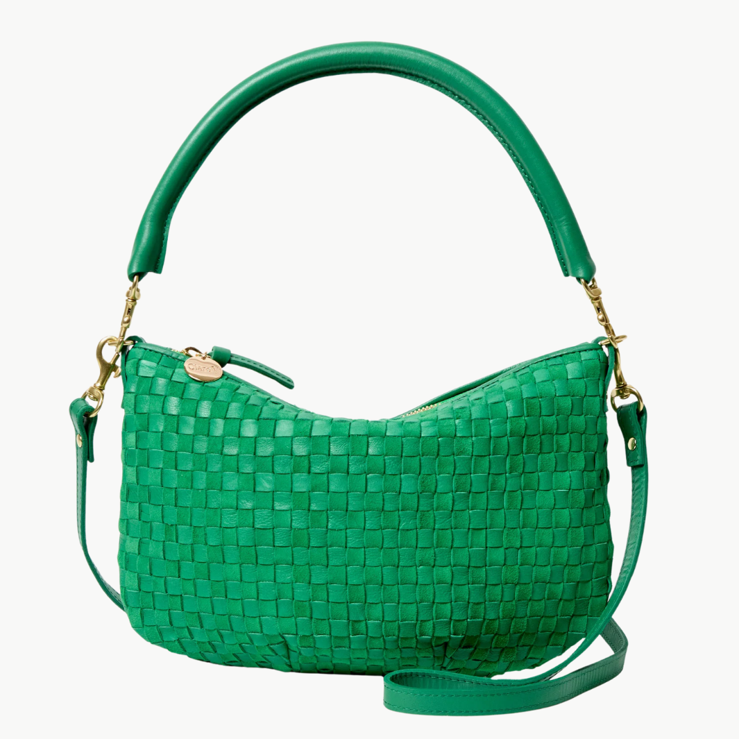 Clare V Petit Moyen Messenger Leather/Suede at Romi Boutique
