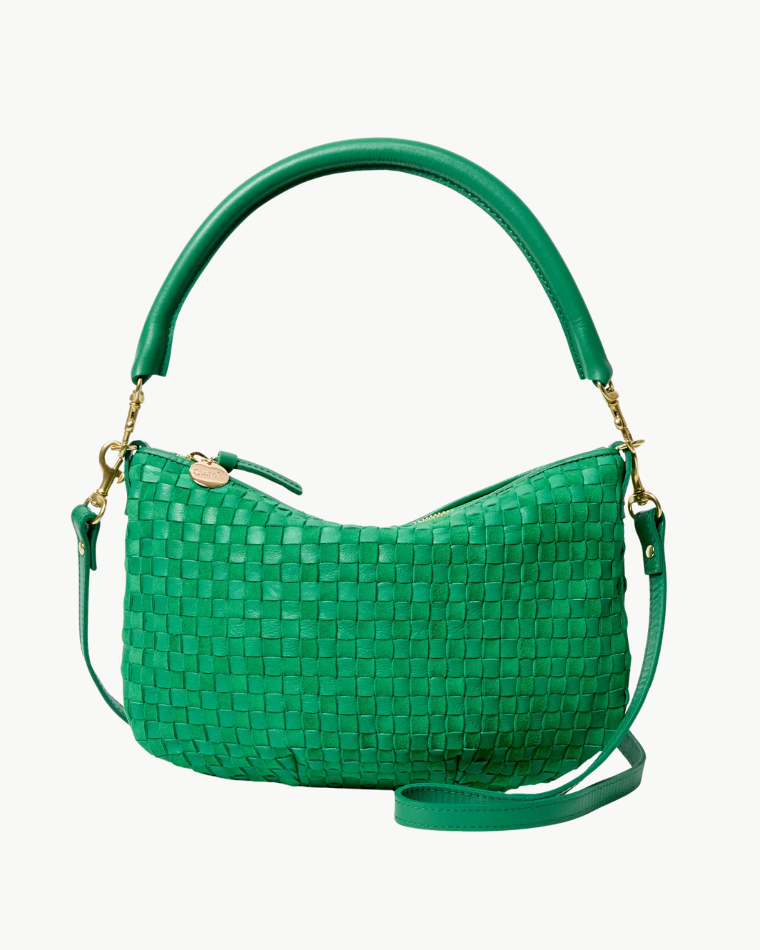 Clare V Petit Moyen Messenger Leather/Suede at Romi Boutique