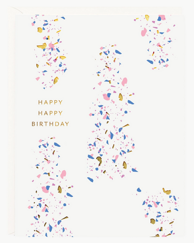 HAPPY BIRTHDAY CONFETTI GREETING CARD - Romi Boutique