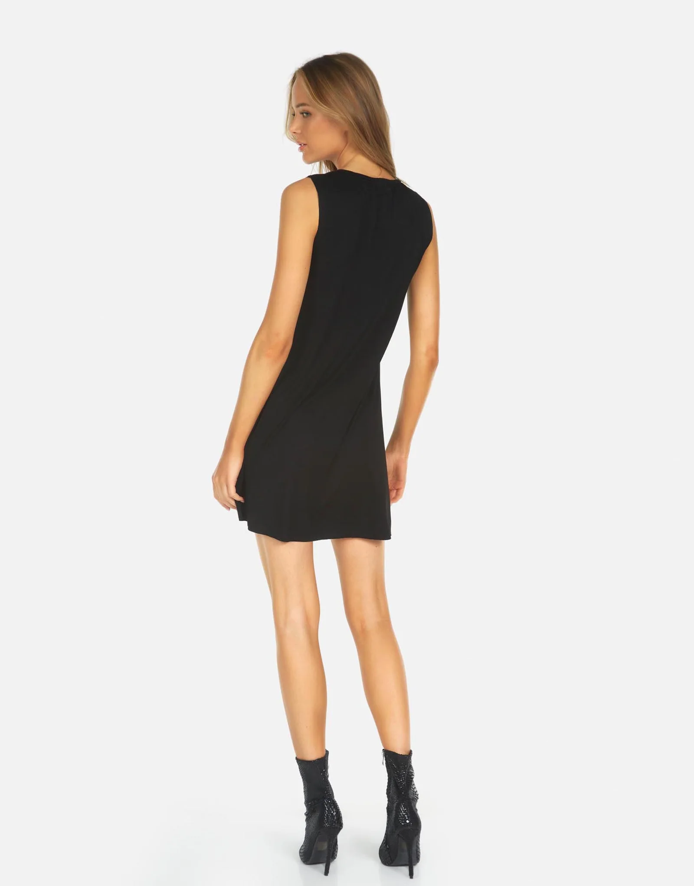 GILLY SLEEVELESS DRESS IN BLACK