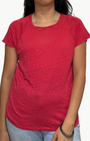 Hartford TELCY KNIT T-SHIRT IN WATERMELON at Romi Boutique