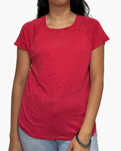 TELCY KNIT T-SHIRT IN WATERMELON