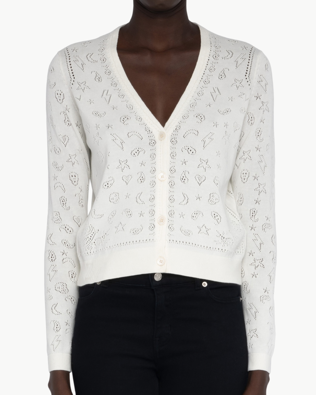 Zadig & Voltaire Manala Bandana Cardigan at Romi Boutique