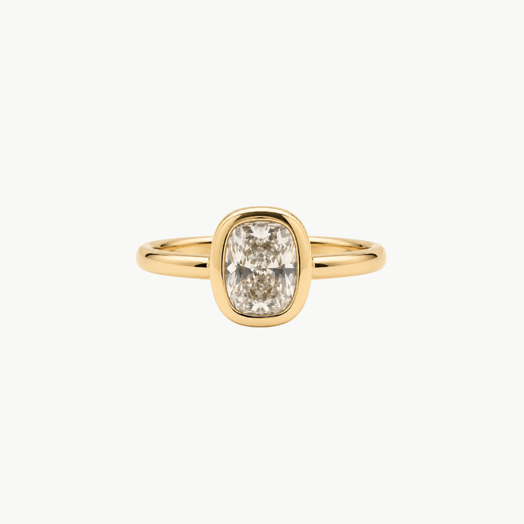 The Frame Cushion Diamond Ring