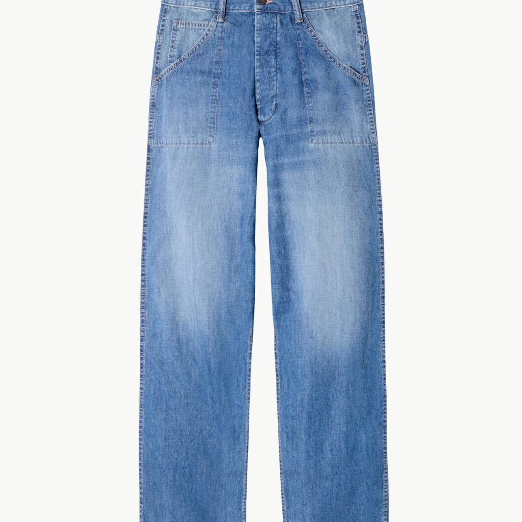 Nili Lotan WHITNEY DENIM PANT at Romi Boutique