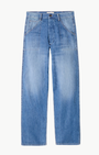 Nili Lotan WHITNEY DENIM PANT at Romi Boutique
