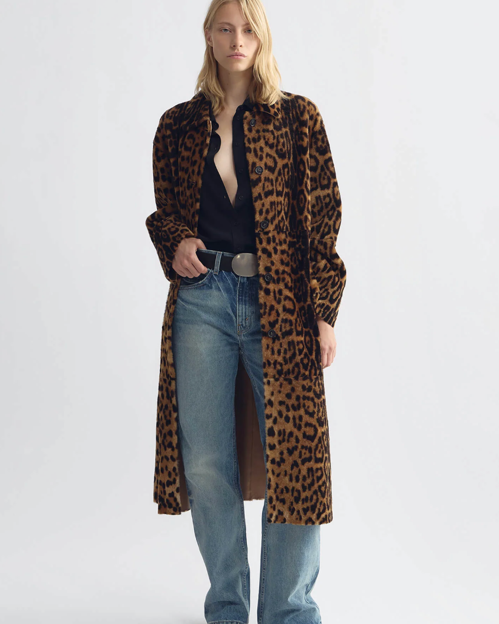 Nili Lotan Davelle Shearling Coat at Romi Boutique