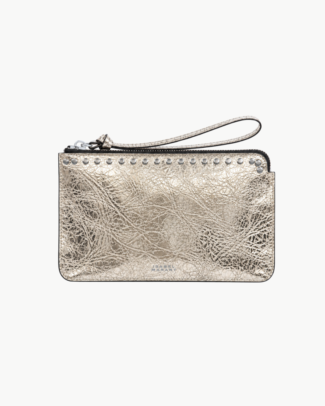 Textured Leather Flat Pouch