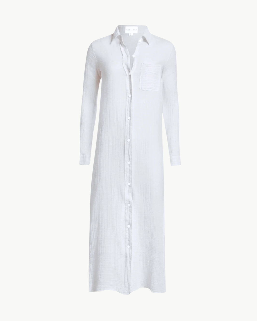 BOYFRIEND MAXI DRESS GAUZE - Romi Boutique