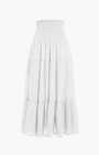 SMOCKED MAXI SKIRT GAUZE - Romi Boutique