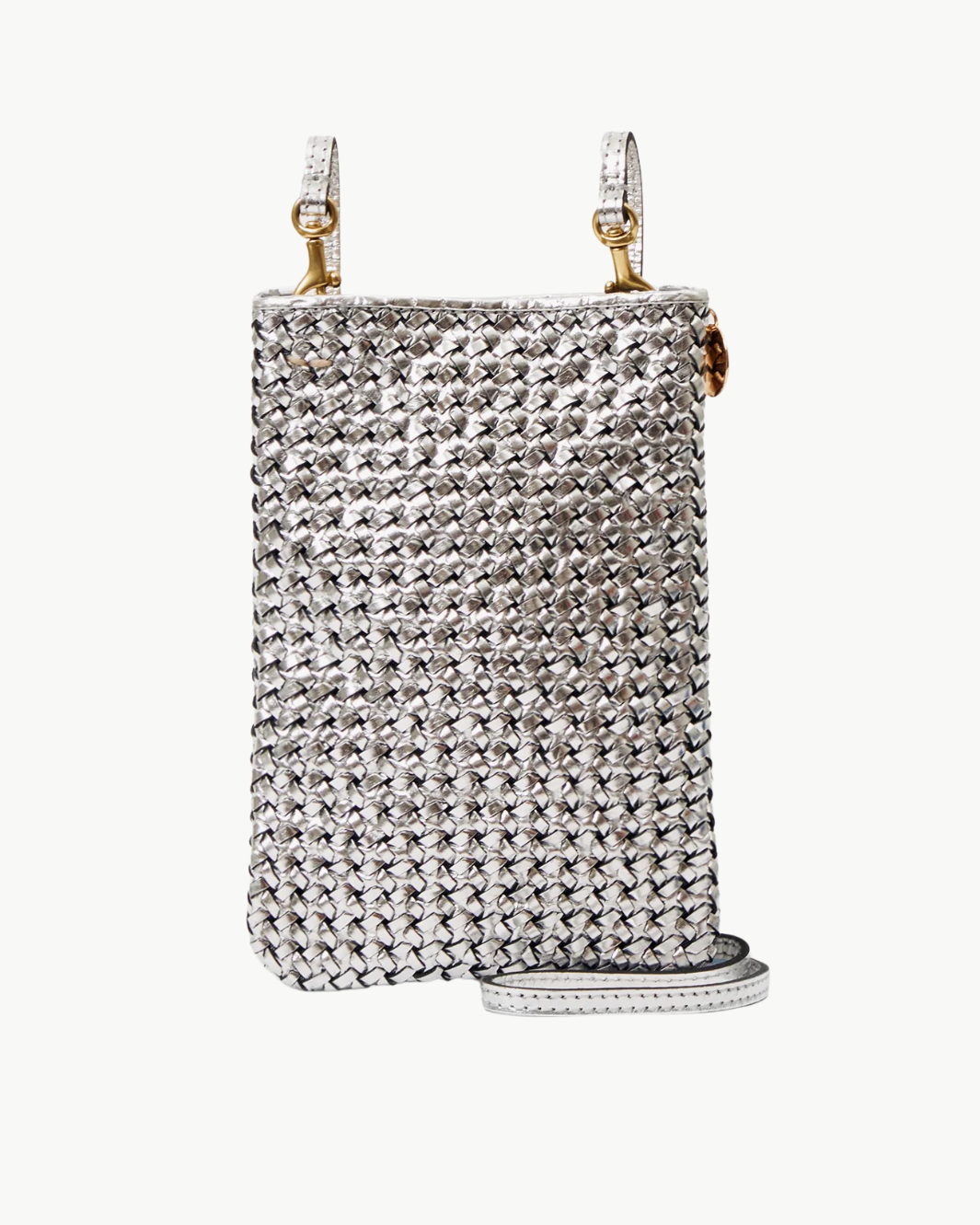 POCHE IN SILVER WOVEN ETOILE