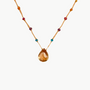 Amalia AMETRINE NECKLACE IN RAINBOW DROP at Romi Boutique
