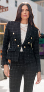 ELSA WINDOWPANE TWEED BLAZER by Generation Love - Romi Boutique