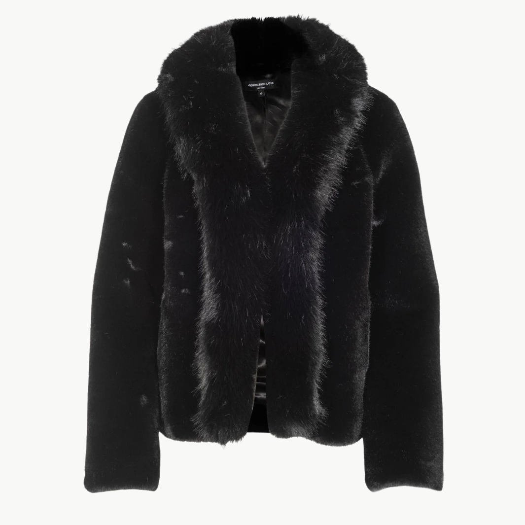 DASHA FAUX FUR JACKET by Generation Love - Romi Boutique