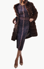 CHRISTIE FAUX FUR COAT IN HAZELNUT - Romi Boutique