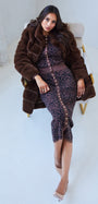 CHRISTIE FAUX FUR COAT IN HAZELNUT - Romi Boutique