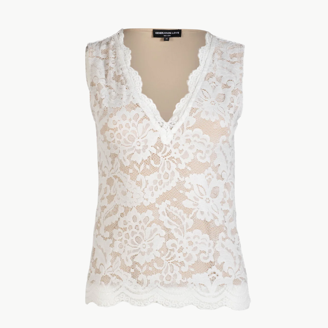LEILA STRETCH LACE TOP by Generation Love - Romi Boutique