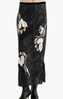 GO LONG FOR IT SKIRT IN TOSSED FLORAL - Romi Boutique