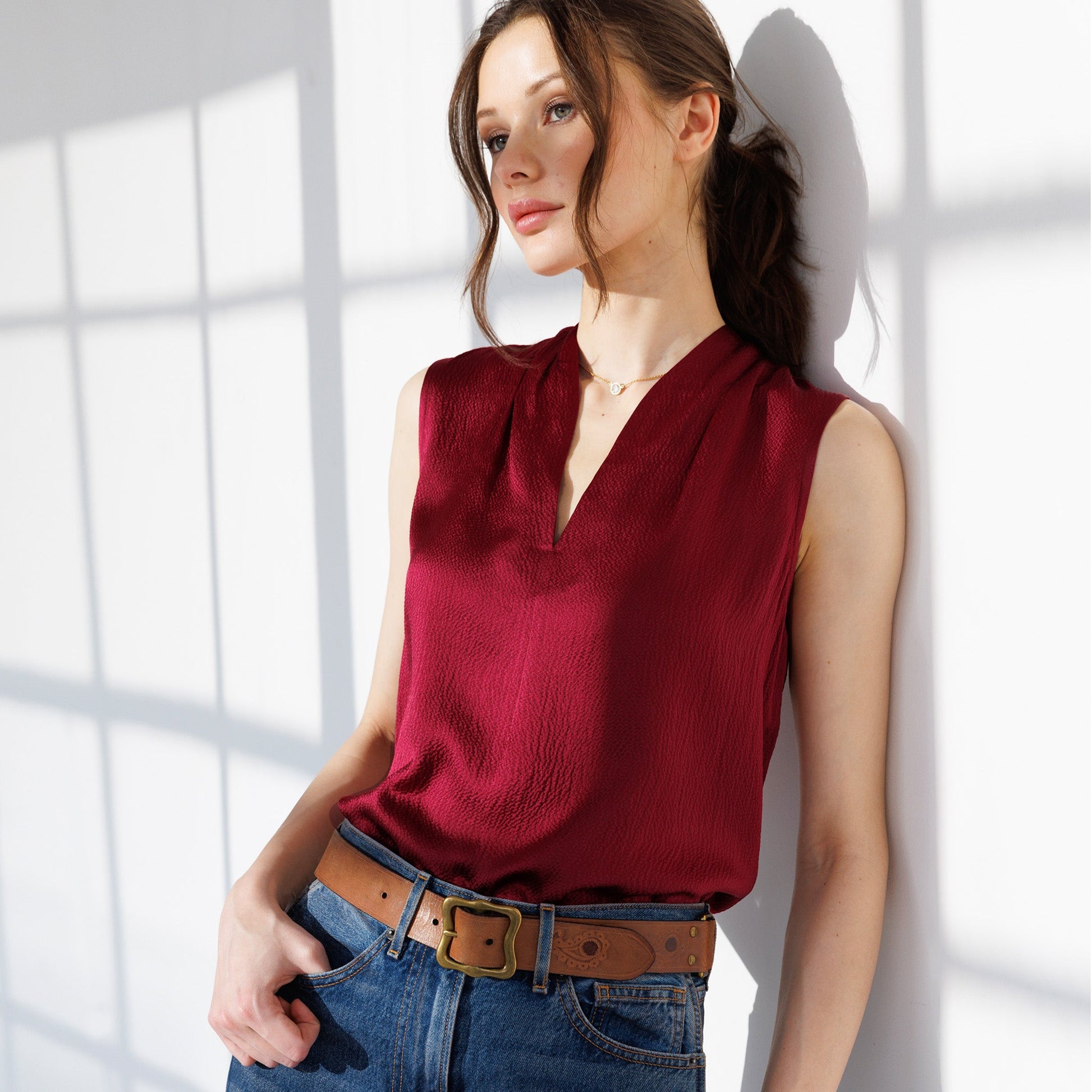 GO TO SHELL IN BURGUNDY - Romi Boutique