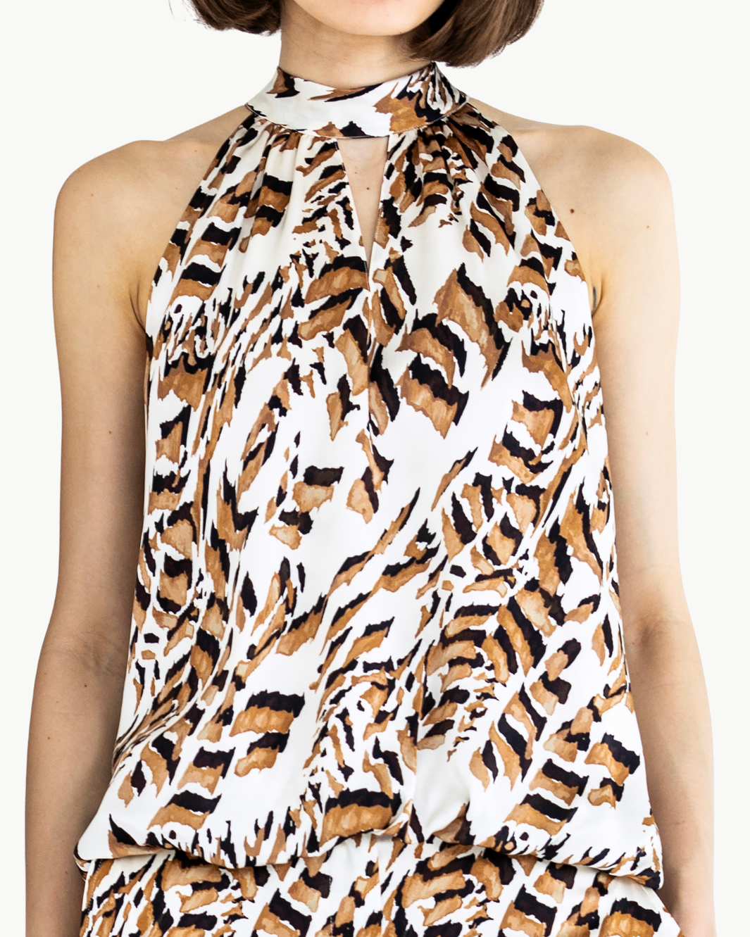 GO IN A BUBBLE BLOUSE IN GEO-GRAPHIC - Romi Boutique