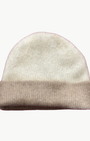 GRIZZLY REVERSIBLE HAT IN TAUPE/CREAM - Romi Boutique