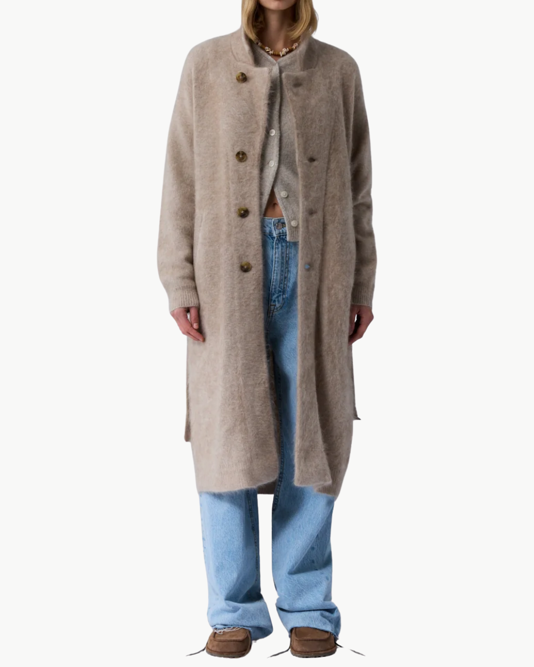 GRIZZLY WASH COAT IN TAUPE - Romi Boutique