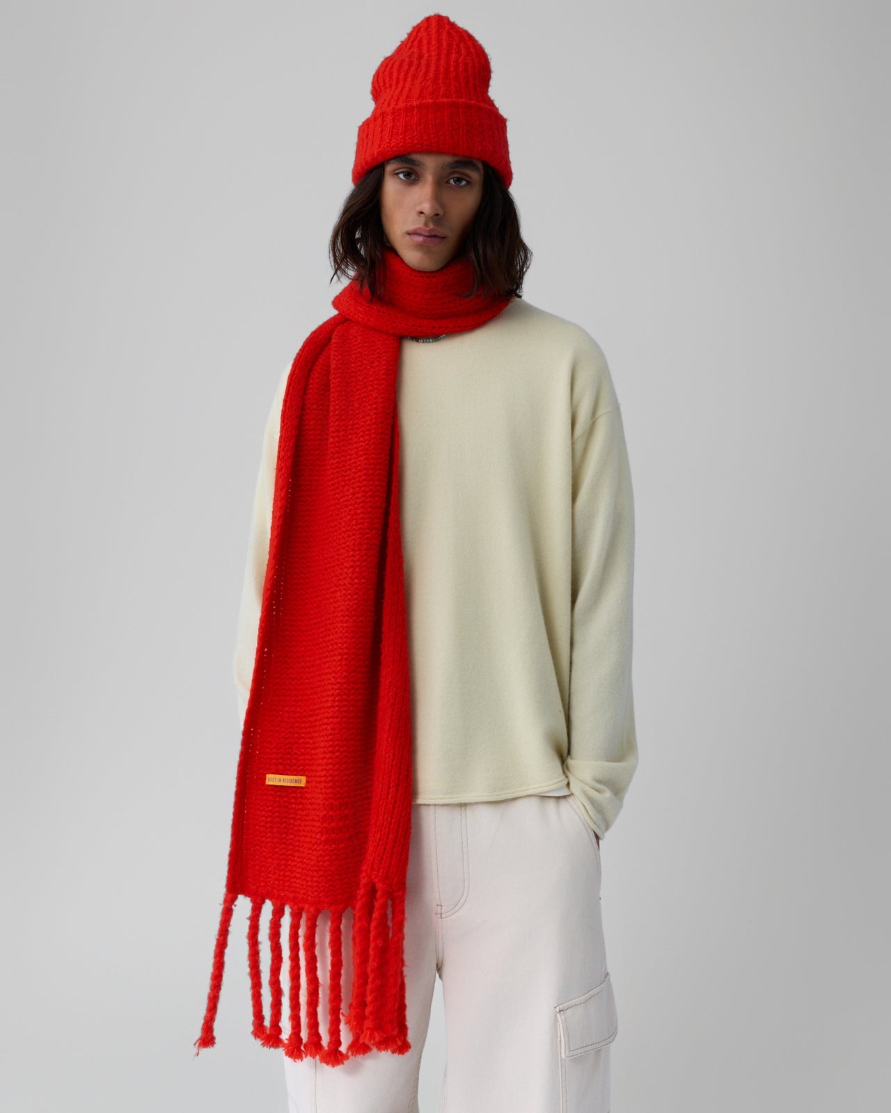 CLOUD SCARF IN CHILI - Romi Boutique